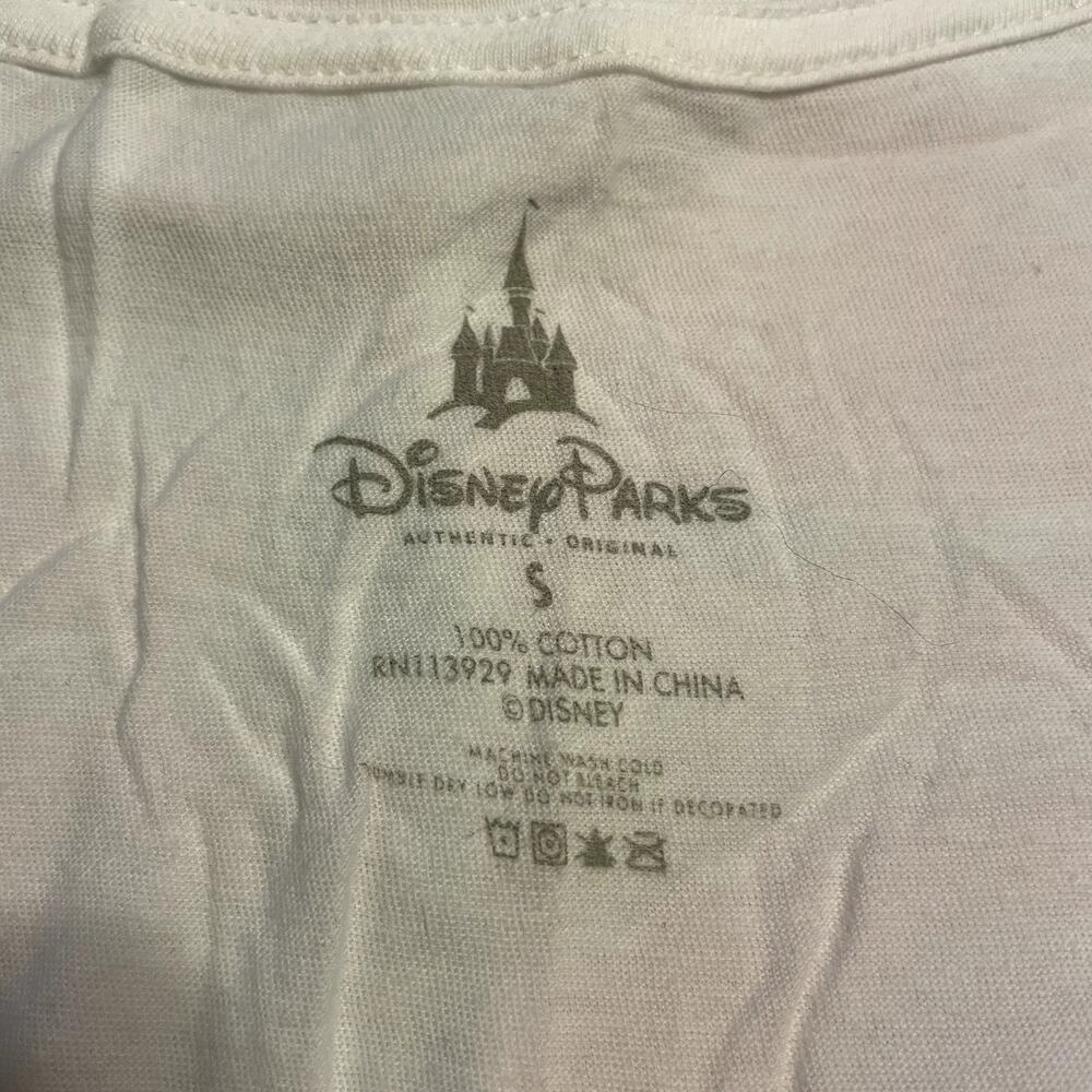 Disney Parks T-Shirt Womens Small White Cars Land The Motorama Girls Graphic Tee - Picture 4 of 4